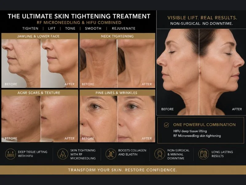 Results of combined treatment for the ultimate skin tightening treatment Uckfield